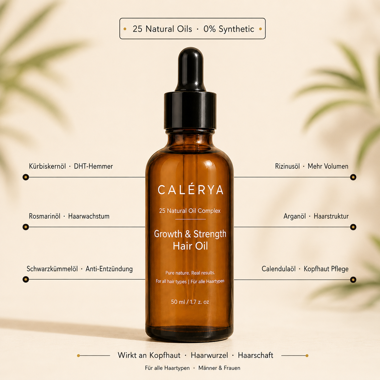 CALÉRYA Growth & Strength Hair Oil